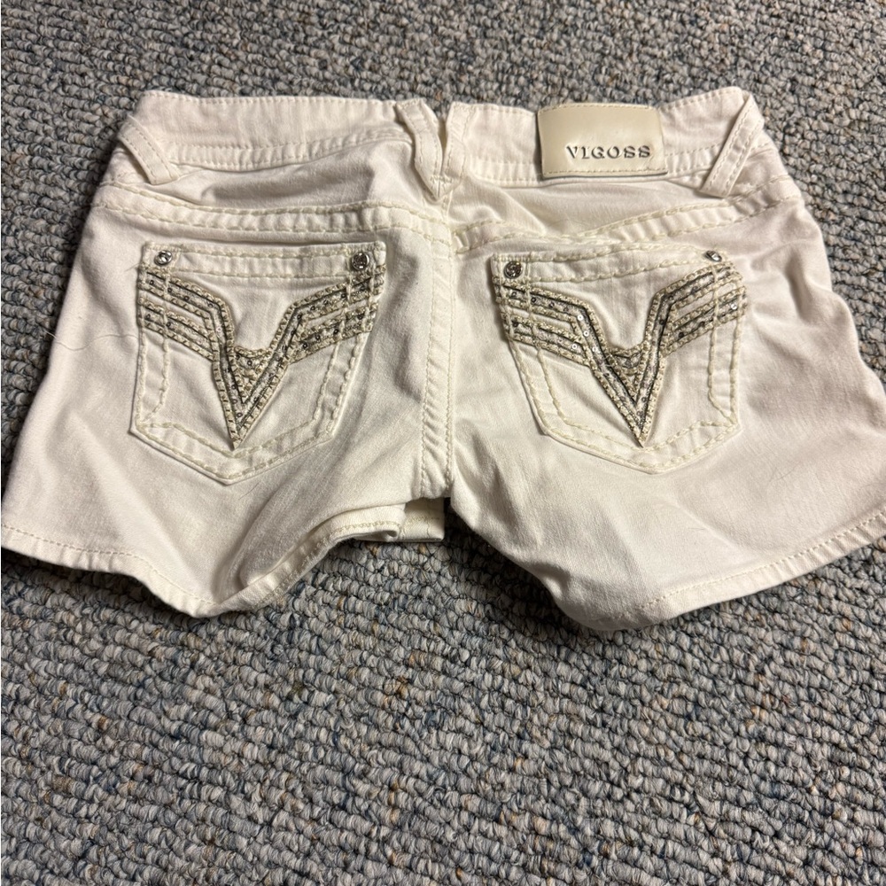 Vigoss Women's White Jean Shorts